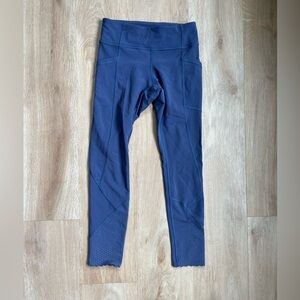 Lululemon Blue Leggings High Waist Performance